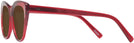 Cat Eye Transparent Red Seattle Eyeworks 989 Progressive No-Line Reading Sunglasses View #3