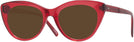 Cat Eye Transparent Red Seattle Eyeworks 989 Progressive No-Line Reading Sunglasses View #1