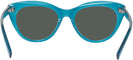 Cat Eye Transparent Blue Seattle Eyeworks 989 Progressive No-Line Reading Sunglasses View #4