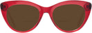 Cat Eye Transparent Red Seattle Eyeworks 989 Bifocal Reading Sunglasses View #2