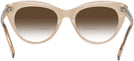 Cat Eye Transparent Brown Seattle Eyeworks 989 w/ Gradient Bifocal Reading Sunglasses View #4