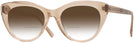 Cat Eye Transparent Brown Seattle Eyeworks 989 w/ Gradient Bifocal Reading Sunglasses View #1