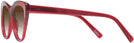 Cat Eye Transparent Red Seattle Eyeworks 989 w/ Gradient Bifocal Reading Sunglasses View #3
