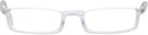 Rectangle Crystal Seattle Eyeworks 991 Single Vision Half Frame View #2