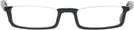 Rectangle Black Seattle Eyeworks 991 Single Vision Half Frame View #2