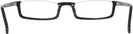 Rectangle Black Seattle Eyeworks 991 Single Vision Half Frame View #4