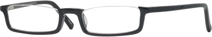 Rectangle Black Seattle Eyeworks 991 Single Vision Half Frame View #1