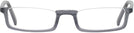 Rectangle Grey Seattle Eyeworks 991 Single Vision Half Frame View #2