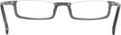 Rectangle Grey Seattle Eyeworks 991 Single Vision Half Frame View #4