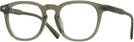 Square Transparent Green Seattle Eyeworks 993 Single Vision Full Frame View #1