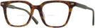 Square Tortoise With Green Seattle Eyeworks 994 Bifocal View #1