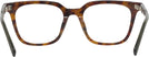 Square Tortoise With Green Seattle Eyeworks 994 Single Vision Full Frame View #4