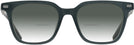 Square Transparent Dark Grey Seattle Eyeworks 994 w/ Gradient Bifocal Reading Sunglasses View #2