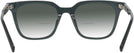 Square Transparent Dark Grey Seattle Eyeworks 994 w/ Gradient Bifocal Reading Sunglasses View #4