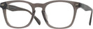 Square Transparent Grey Seattle Eyeworks 995 Single Vision Full Frame View #1