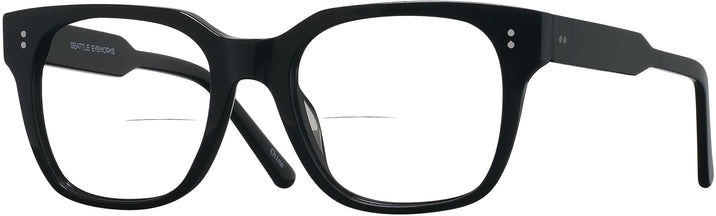 Square Black Seattle Eyeworks 996 Bifocal View #1