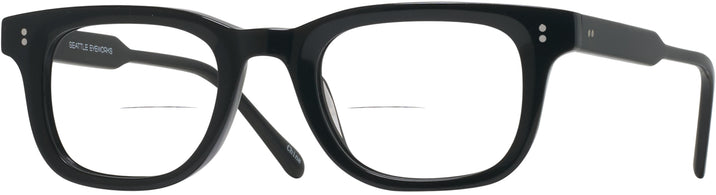 Rectangle Black Seattle Eyeworks 997 Bifocal View #1