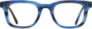 Rectangle Stripe Blue Seattle Eyeworks 997 Single Vision Full Frame View #2