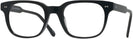 Square Black Seattle Eyeworks 998 Single Vision Full Frame View #1