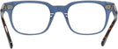 Square Transparent Blue With Tortoise Seattle Eyeworks 998 Single Vision Full Frame View #4