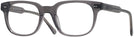 Square Transparent Grey Seattle Eyeworks 998 Single Vision Full Frame View #1