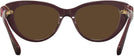 Cat Eye Burgundy Swarovski 2005 Progressive No Line Reading Sunglasses View #4