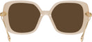 Square,Oversized Beige Transparent Swarovski 6011 Progressive No-Line Reading Sunglasses View #4