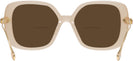 Square,Oversized Beige Transparent Swarovski 6011 Bifocal Reading Sunglasses View #4