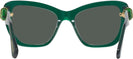 Cat Eye,Oversized Transparent Dark Green Swarovski 6018 Progressive No-Line Reading Sunglasses View #4