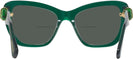 Cat Eye,Oversized Transparent Dark Green Swarovski 6018 Bifocal Reading Sunglasses View #4