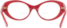 Oval Red Versace 4455U Bifocal View #4