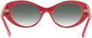 Oval Red Versace 4455U w/ Gradient Progressive No-Line Reading Sunglasses View #4