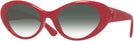 Oval Red Versace 4455U w/ Gradient Progressive No-Line Reading Sunglasses View #1