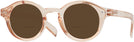 Round Peach Nerd Out Bifocal Reading Sunglasses View #1