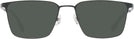 Rectangle Black LZ-49 Progressive No-Line Reading Sunglasses View #2