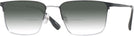 Rectangle Black Silver LZ-49 w/ Gradient Bifocal Reading Sunglasses View #1