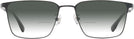 Rectangle Black LZ-49 w/ Gradient Bifocal Reading Sunglasses View #2