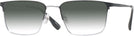 Rectangle Black Silver LZ-49 w/ Gradient Progressive No-Line Reading Sunglasses View #1