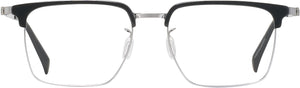 LZ-50 Single Vision Full Readers. Color: Black Silver