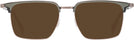 Square Green/brown LZ-50 Progressive No-Line Reading Sunglasses View #2