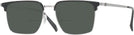 Square Black Silver LZ-50 Bifocal Reading Sunglasses View #1