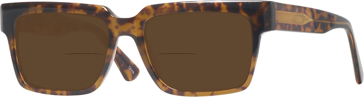 Rectangle Tortoise LZ-52 Bifocal Reading Sunglasses View #1