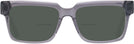 Rectangle Transparent Grey LZ-52 Bifocal Reading Sunglasses View #2