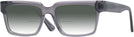 Rectangle Transparent Grey LZ-52 w/ Gradient Bifocal Reading Sunglasses View #1