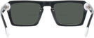 Rectangle Black LZ-53 Bifocal Reading Sunglasses View #4