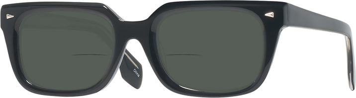 Rectangle Black LZ-54 Bifocal Reading Sunglasses View #1