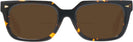 Rectangle Tortoise LZ-54 Bifocal Reading Sunglasses View #2