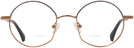 Round Shiny Copper And Brown Titanium XVII Bifocal View #2