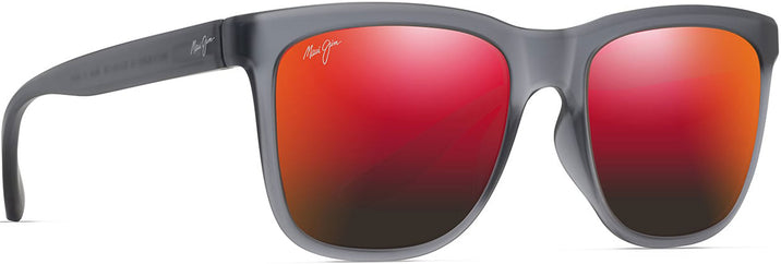 Rectangle Translucent Matte Grey/Hawaii Lava Maui Jim Pehu 602 View #1