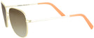 Square Champagne Cecil w/ Gradient Bifocal Reading Sunglasses View #3